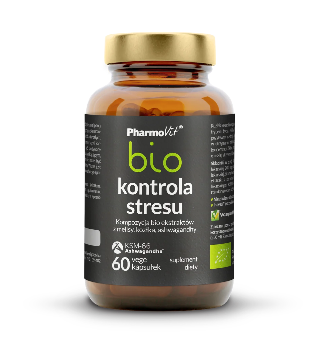 Pharmovit Bio Kontrola Stresu, suplement diety, 60 kapsułek