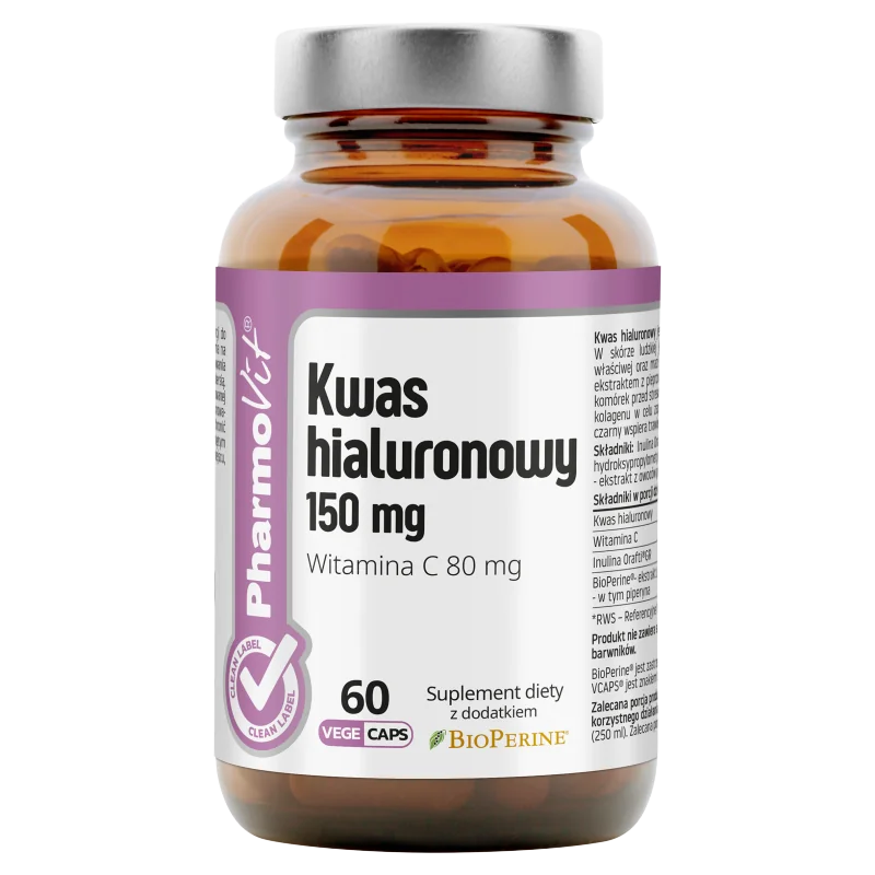 Pharmovit Kwas hialuronowy 150 mg, suplement diety, 60 kapsułek